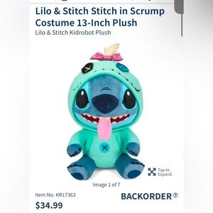 NEW IN PACKAGING - KidRobot Disney Stitch Plush